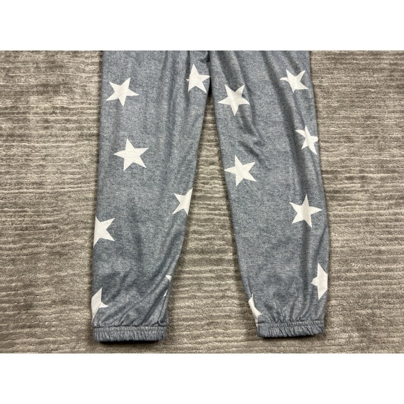 Shein Pajama Pants Womens XS Gray Stars Pull On Cropped Drawstring‎ - Picture 9 of 13
